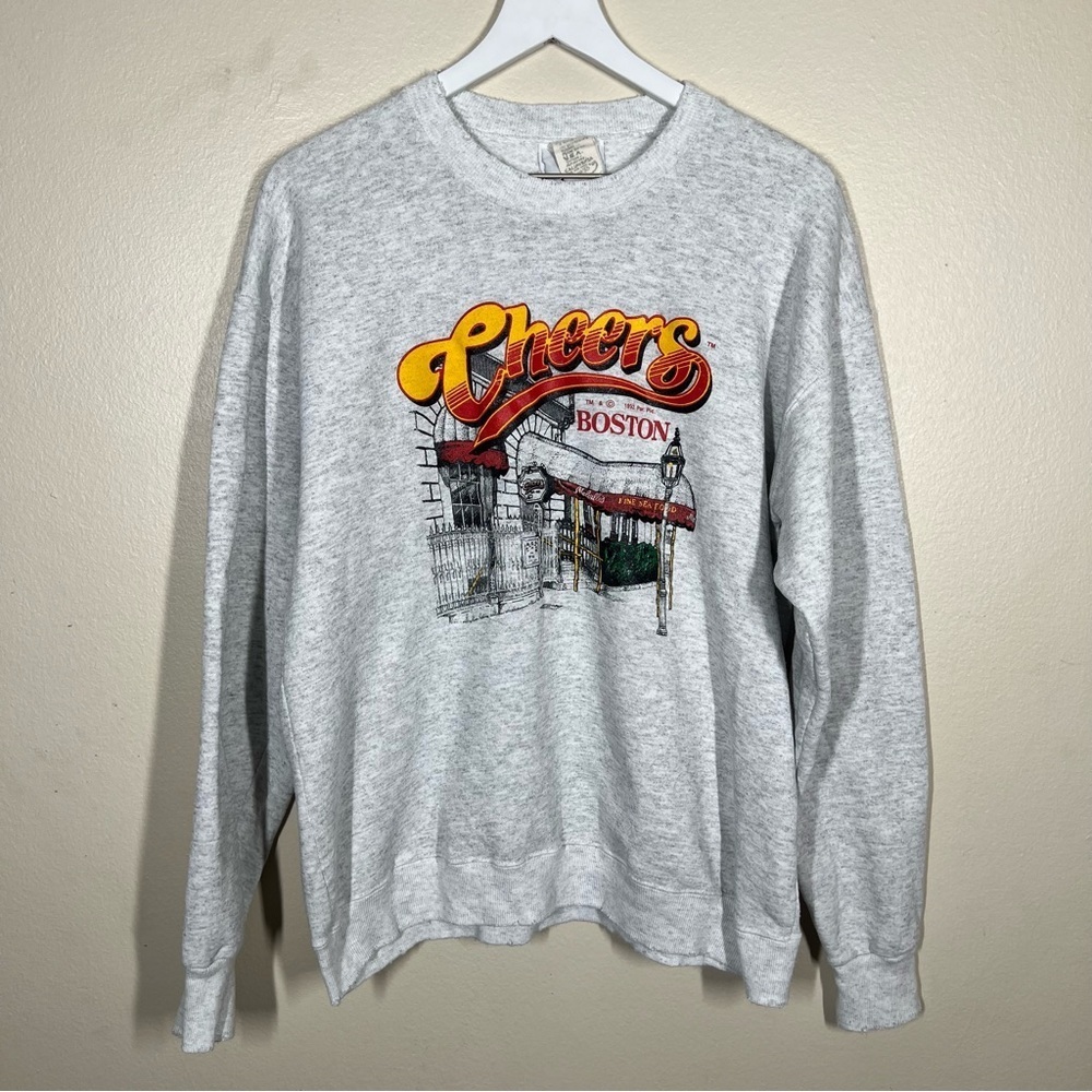 Lee vintage 1992 made in USA Cheers Boston gray long sleeve sweatshirt size XL